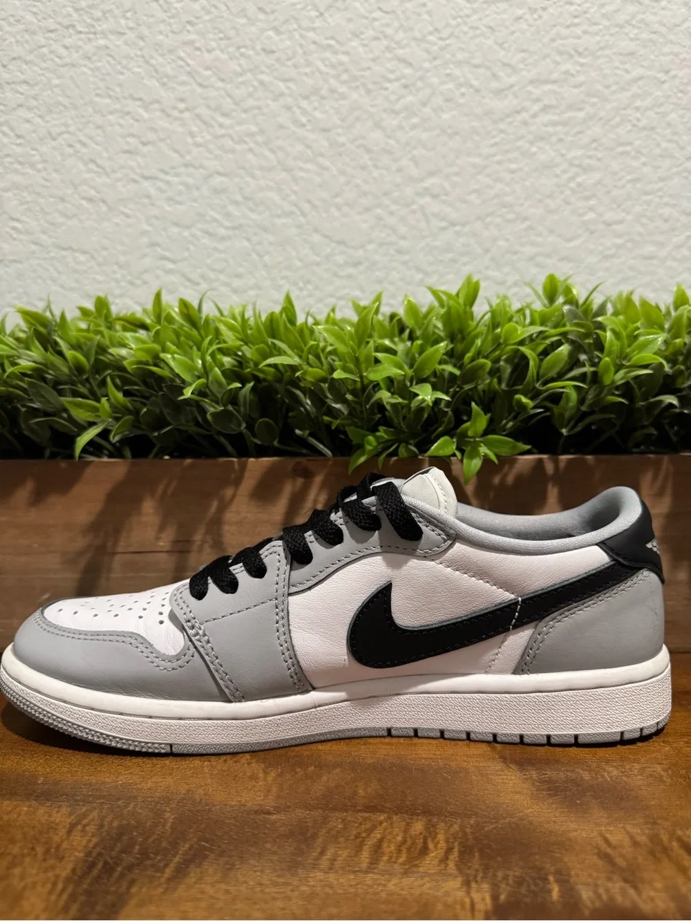 Nike Air Jordan 1 Retro Low OG Barons Wolf Grey White Black CZ0790-110 Size 7